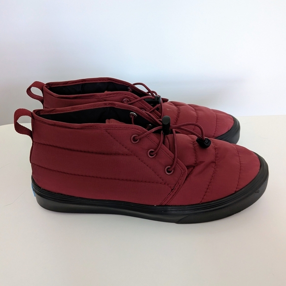 People Footwear Burgundy Slip-On Booties – Men’s Size 8 - Picture 2 of 7